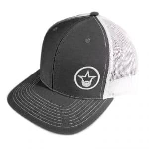 Stitched Logo Hat - Charcole/White