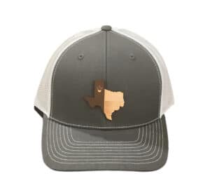 Hat Texas Logo Patch- Charcole/White